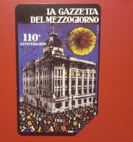 Scheda telefonica gazzetta - scheda,