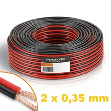 MATASSA CAVO PIATTINA ALTOPARLANTI BOBINA 100 MT. CAVO AUDIO RAME 2x0,35 mm CCA 