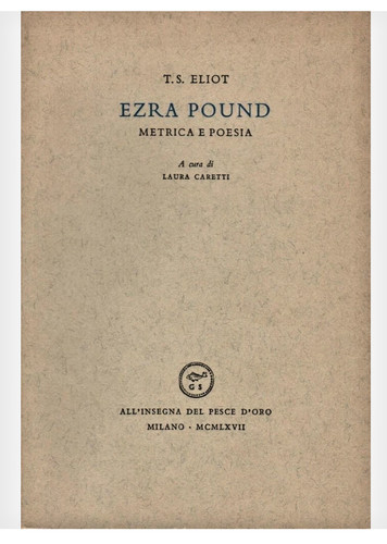 Ezra pound metrica - metrica,