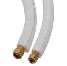 KIT MONTAGGIO CONDIZIONATORE CLIMATIZZATORE TUBI RAME 1/4 3/8 CARTELLATI 3,00m