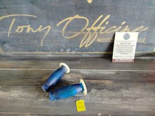 TO-R2607 - COPPIA MANOPOLE BLU BIEMME 22mm VESPA LAMBRETTA APE AN