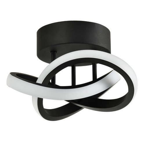 Plafoniera moderna led nera - moderna,