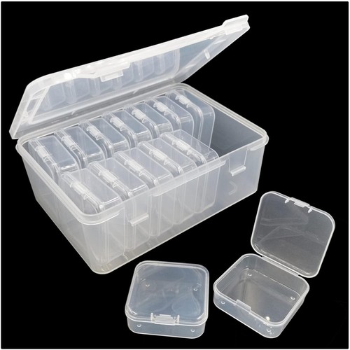 Scatole organizer trasparenti