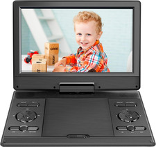 Lettore DVD Portatile Da 14,9" Con Schermo HD Da 12,1", Batteria Ricaricabile, S