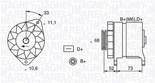 Alternatore magneti marelli - alternatore,
