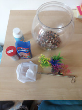 Ampolla Boccia Per Pesci In Vetro 20 Cm Acquario Pesce Rosso Centrotavola