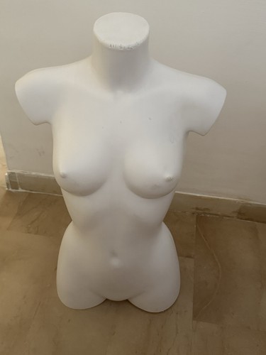 Manichino busto donna bianco