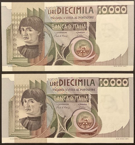 10000 lire andrea del - lire,