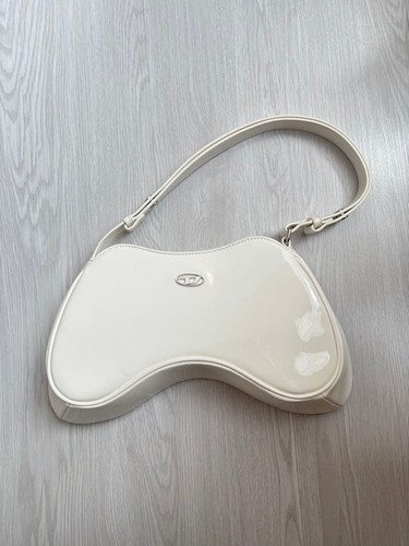 Borsa tracolla diesel bianca - a,