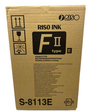 RISOGRAPH S-8113E INCHIOSTRO ORIGINALE NERO S-F-TYPE/Z-TYPE/EZ-TYPE 1.000ML X 2 