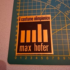 ADESIVO STICKER kleber vintage il costume olimpionico max hofer