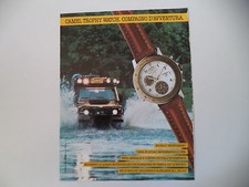 advertising Pubblicità 1990 CAMEL TROPHY WATCH MULTICHRONO