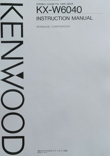 Kenwood w6040 deck nastro - -,