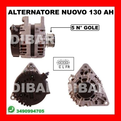 Alternatore nuovo 130ah - nuovo, kia