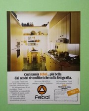 Pubblicita'Advertising Originale Vintage CUCINAMIA FEBAL cucine 1979 (A24)