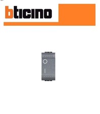INTERRUTTORE BIPOLARE  L4002N  BTICINO LIVING INTERNATIONAL ANTRACITE