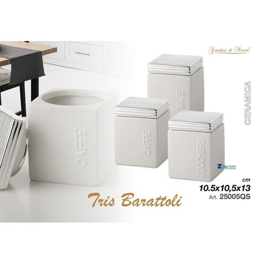 Set tris barattoli cucina - set, 3