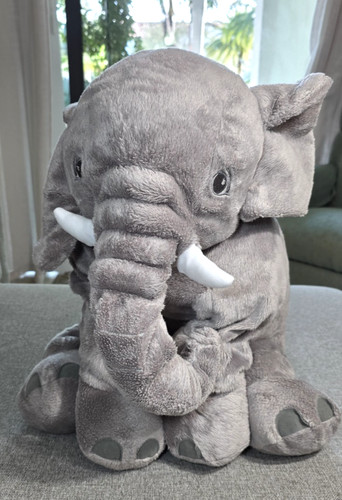 Ikea large elephant plush - large, 24"