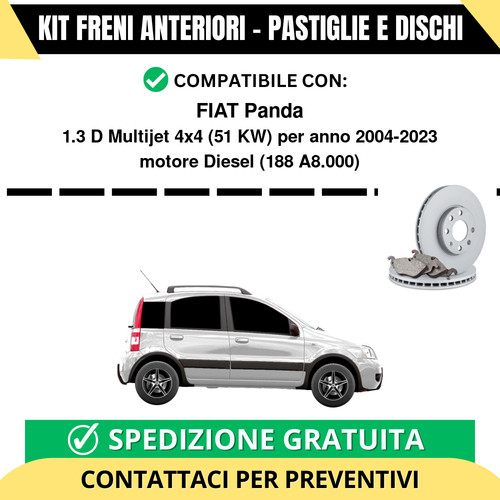Kit freni anteriori pastiglie - freni, (pastiglie