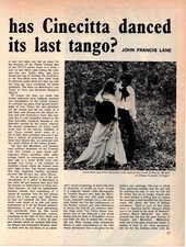 (F&F31) ARTICLE & PICTURES, HAS CINECITTA DANCE IT'S LAST TANGO?