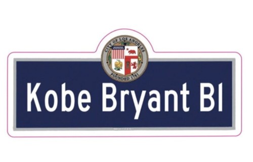 Kobe bryant blvd - sticker, mamba