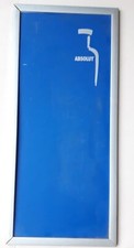 Absolut Vodka blu Legno Basamento antica Lavagna / Menu Board Collezione h75x33L