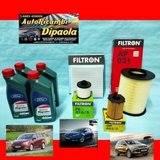 KIT TAGLIANDO FORD C-MAX II FOCUS III 3 KUGA 1.5 TDCI CASTROL 5W30 + 4 FILTRI