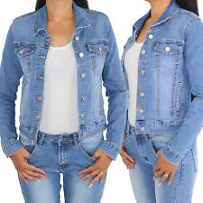 Damen Jeansjacke Denim Stretch Jeans Jacke Damenjacke Übergangsjacke Übergröße