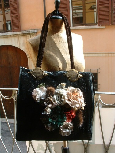 Borsa vintage tessuto - borsa,