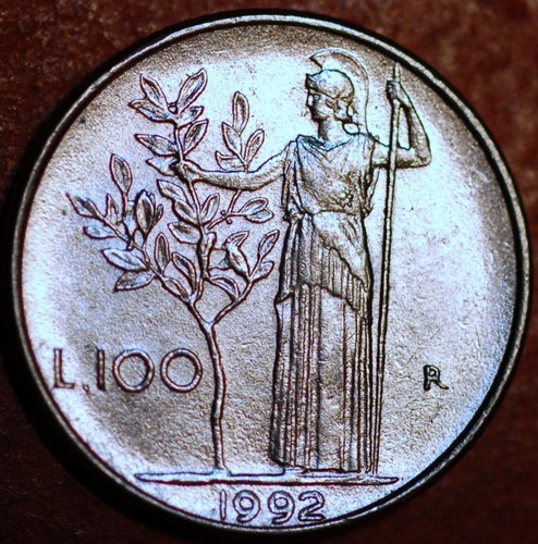 Italy 100 lire - 1992, km#
