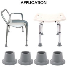 4x sedie doccia piedi non slip