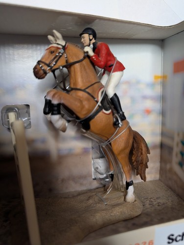Schleich jumping horse rider - horse,