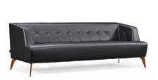 Elegante Divano in Pelle Nero