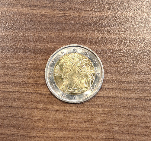 Moneta due euro dante - da, 2