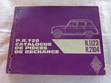 RENAULT 4 R4 R.1123 R.2104  Catalogo Ricambi Completo ORIGINALE Renault
