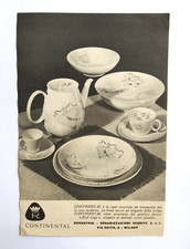 Pubblicita' Rosenthal Continetal Piatti Bird Cage Advertising Vintage 1955 (F2)