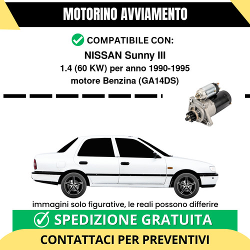Motorino avviamento nissan - avviamento,