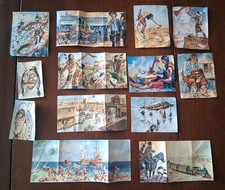 LOTTO 30 FIGURINE "STORIA DEGLI INDIANI" ED. MIRA 1965