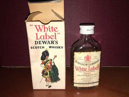 Whisky white label dewar 4cl - label,