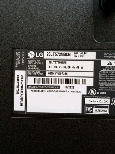 Lt572m series - tv, 28"
