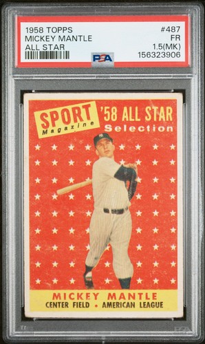 Mickey mantle 1958 topps - mickey,