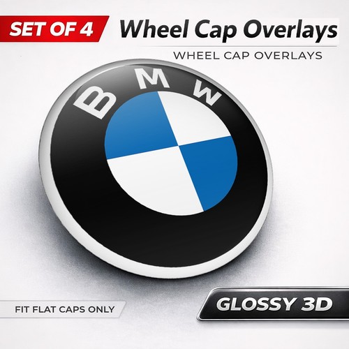 Adesivi coprimozzo ruota bmw - coprimozzo,