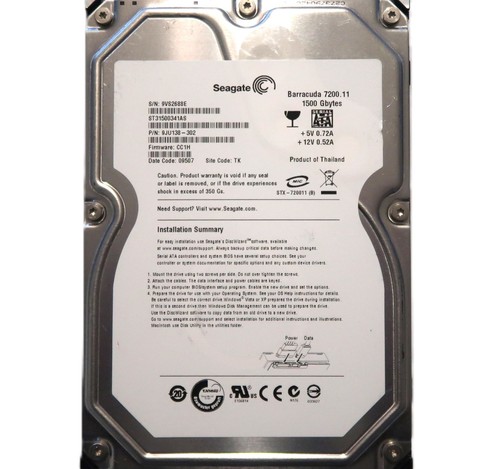 Seagate st31500341as - seagate,
