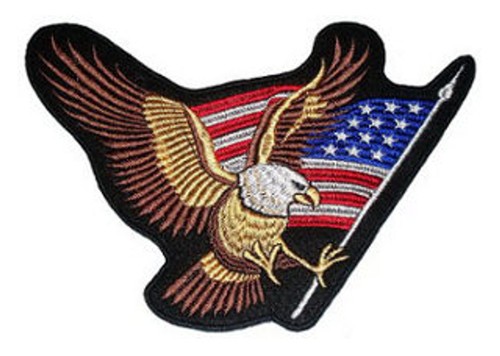 Eagle embroidered - flag, )