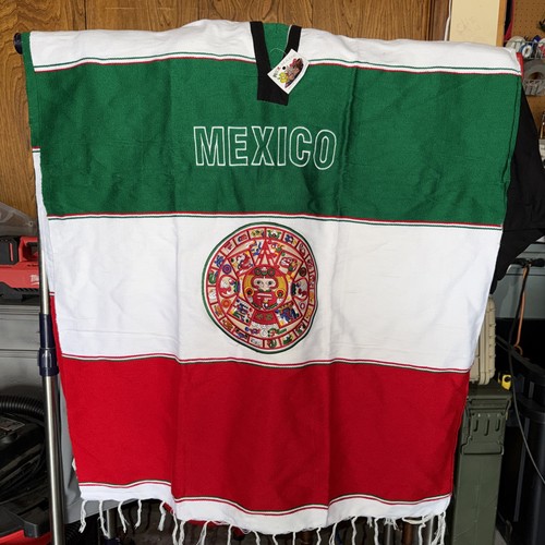 Poncho messico baja serape - poncho,