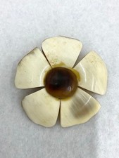 Spilla vintage corno mucca - vintage,