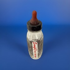 Vintage Evenflo Best For Baby 3,5 pollici vetro trasparente baby doll biberon set