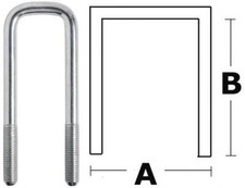 STAFFA AD U 50 MM FISSAGGIO