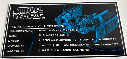 Lego star wars - ucs, adesivo