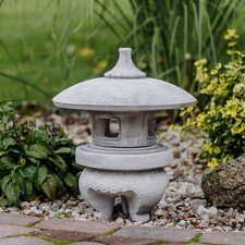 Yukimi lanterna in pietra giapponese lampada in pietra 51 cm 39 kg grigio cem...